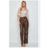 Women's High Elastic Leather Pants